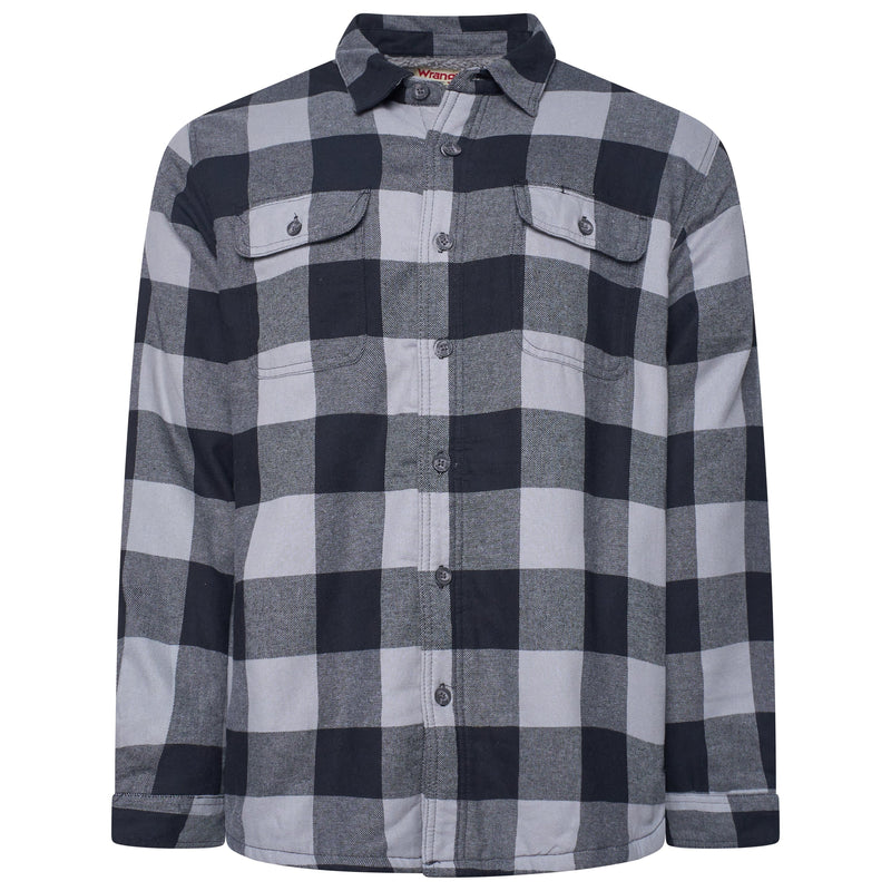 Wrangler Sherpa Lined Plaid Overshirt