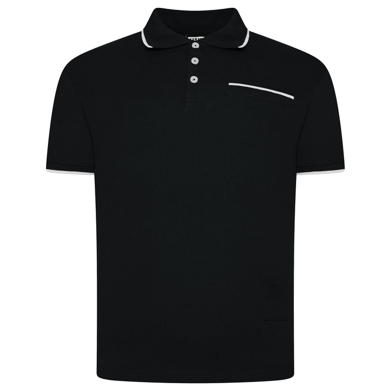 Evryone Contrast Tipped Polo Shirt