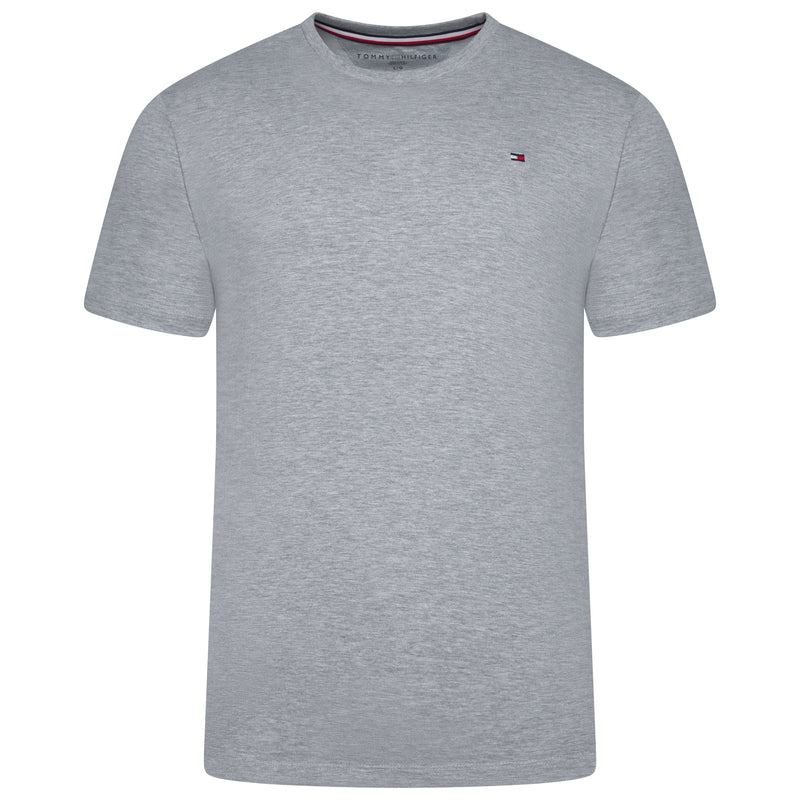 Tommy Hilfiger Flag Embroidery Fitted Crew Neck T-Shirt