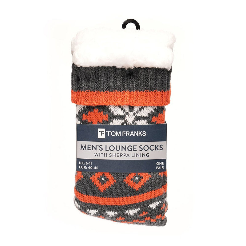Tom Franks 1 Pair Chunky Knit Sherpa Slipper Socks