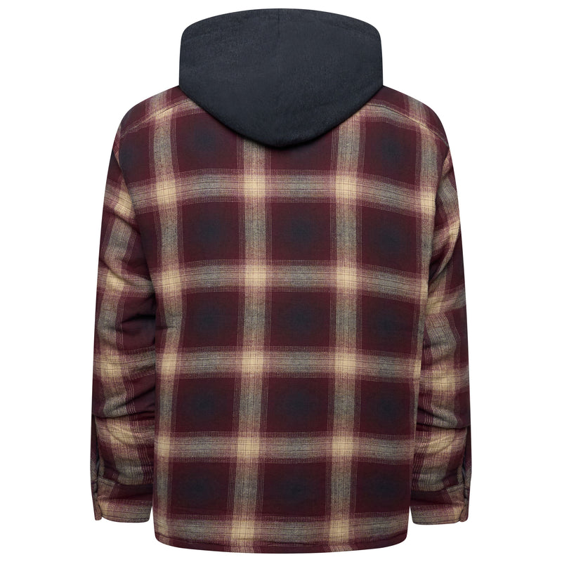 Wrangler Hooded Padded Overshirt Jacket