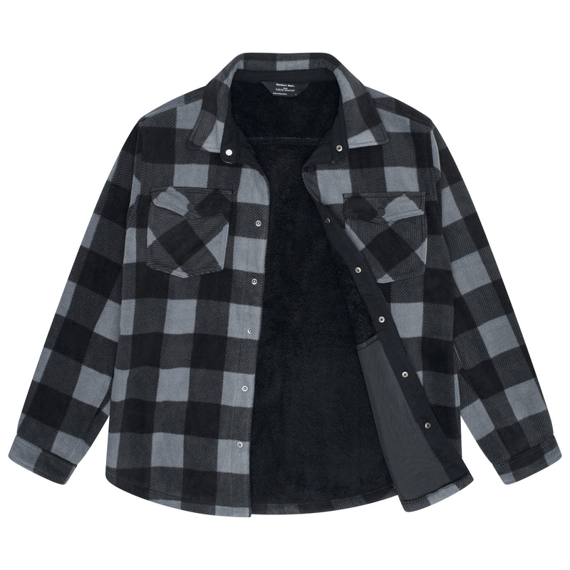 Member's Mark Sherpa Fleece Shacket Overshirt