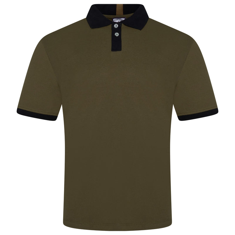 Evryone Contrast Collar Polo Shirt