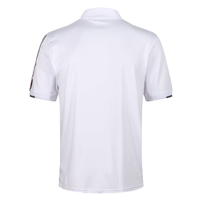 Island Green Racing Stripe Print Golf Sport Polo Shirt