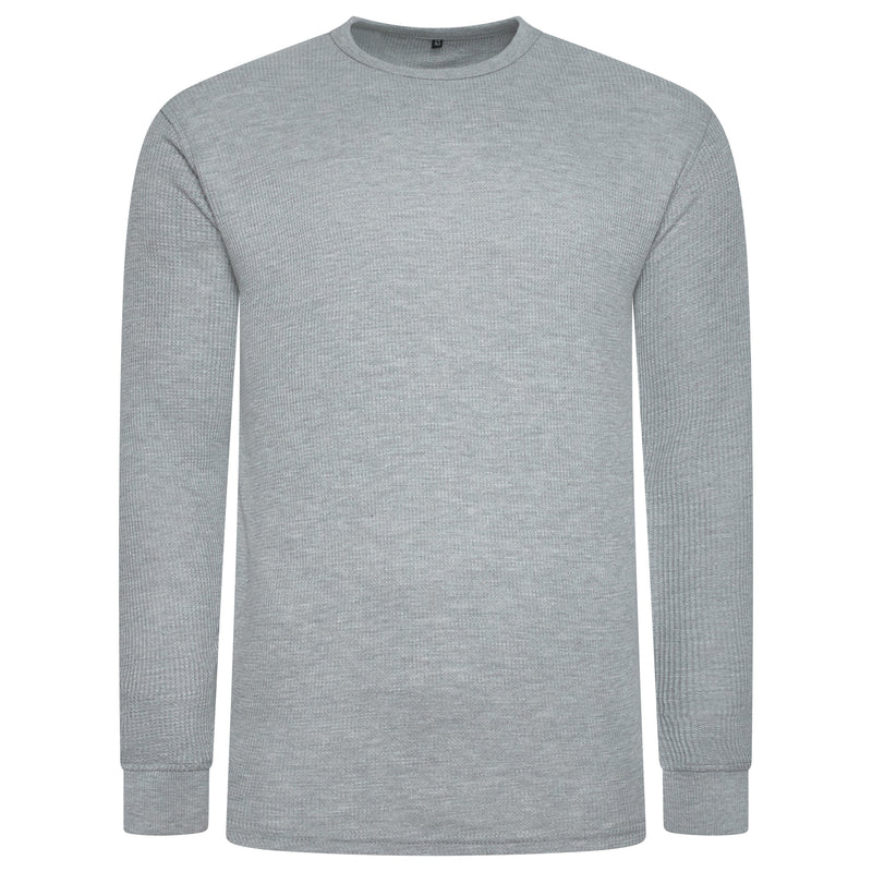 One Brand Crew Neck Waffle Knit T-Shirt