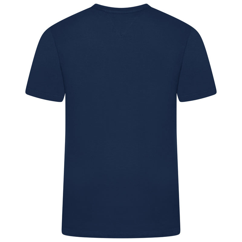 Tommy Hilfiger Flag Embroidery Fitted Crew Neck T-Shirt