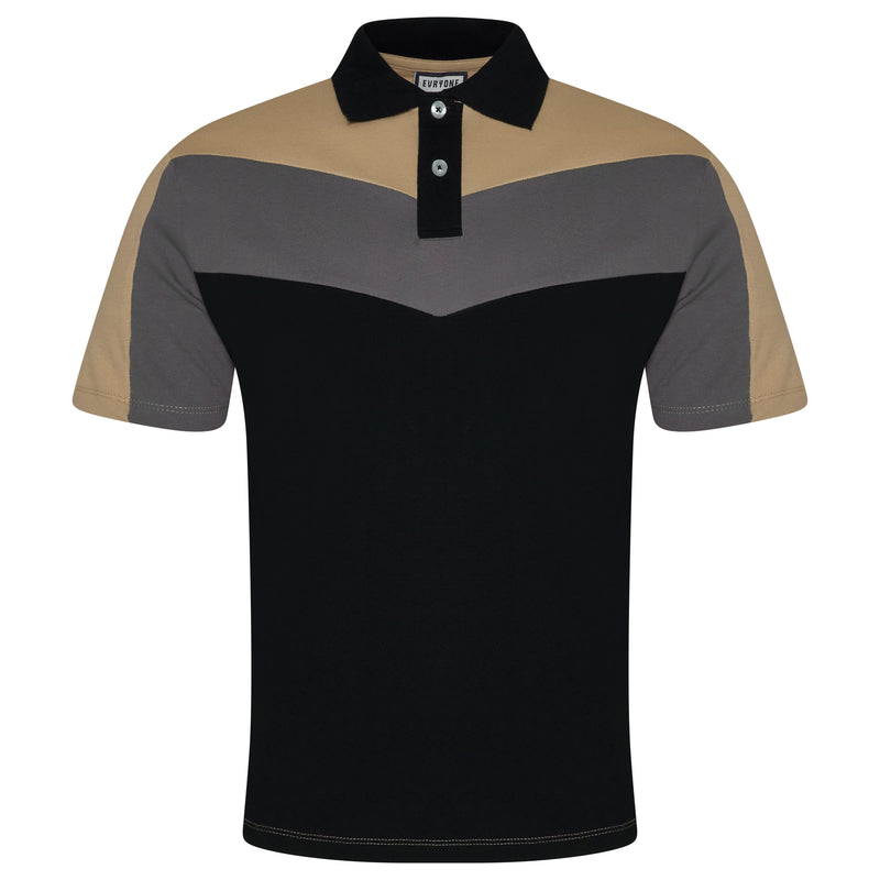 Evryone Contrast Stripe Polo Shirt