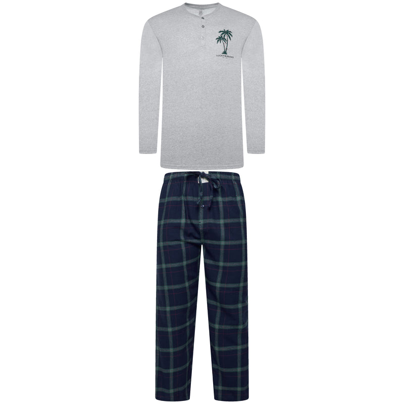 Lucky Brand Henley & Flannel Pant Pyjama Set