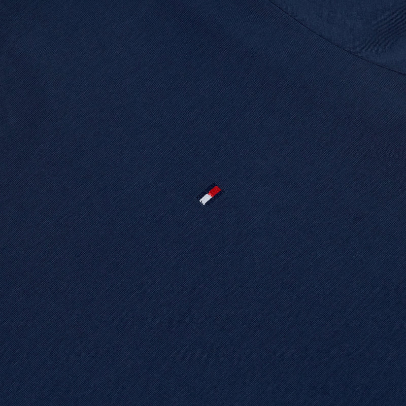 Tommy Hilfiger Flag Embroidery Fitted Crew Neck T-Shirt