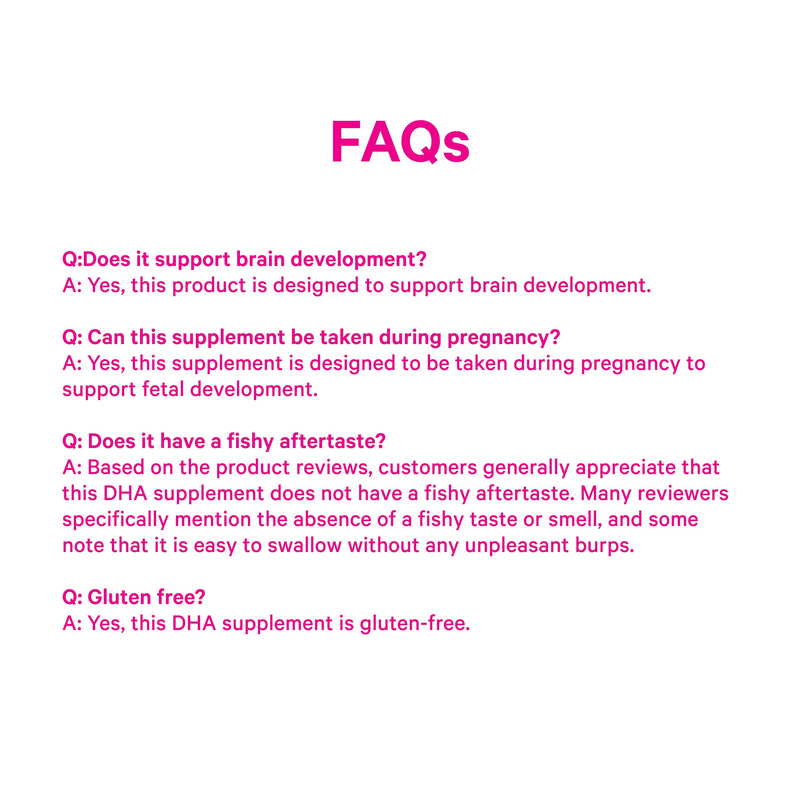 Pink Stork Omega-3 DHA 540 mg - Prenatal & Postpartum DHA/EPA (60 Softgels)