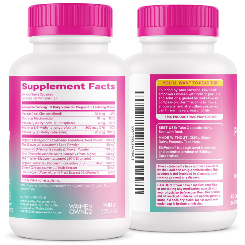 Pink Stork Postpartum Mood Support | Postnatal Hormone Balance for Women