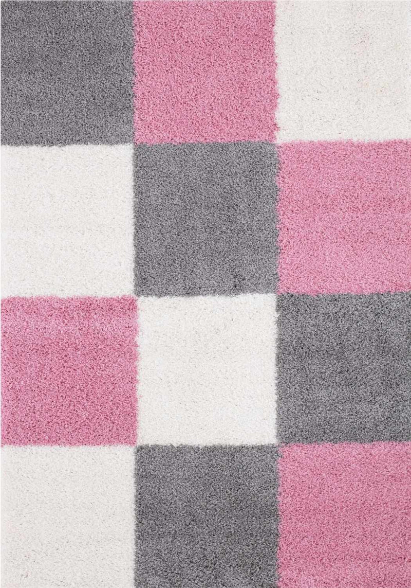 Myshaggy Geometric Pink Rug