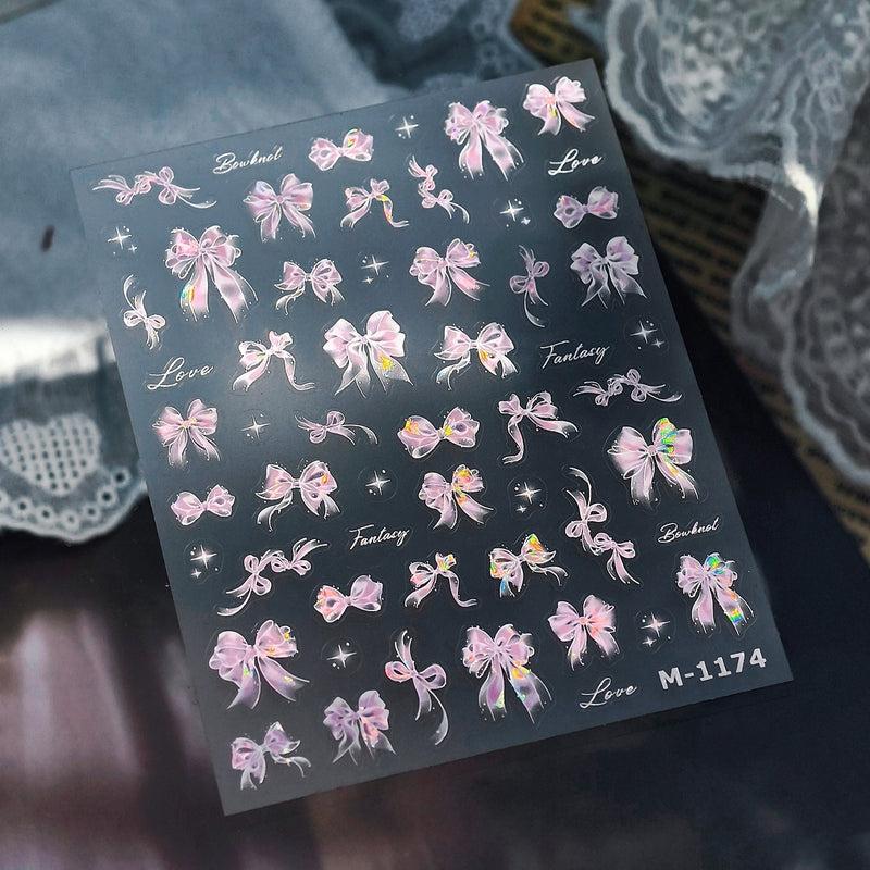 Hello Claws | Pink Bowknot Nail Deco Sticker