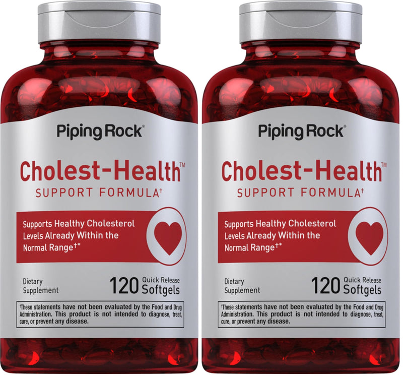 Piping Rock Cholesterol Health Supplement - 120 Softgels | Plant Sterols Formula