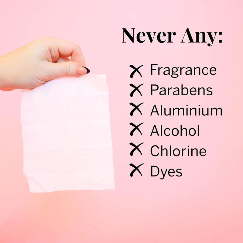 Pixie Cup Feminine Wipes – Flushable, Biodegradable, pH Balanced & Unscented | On-The-Go Cup Care
