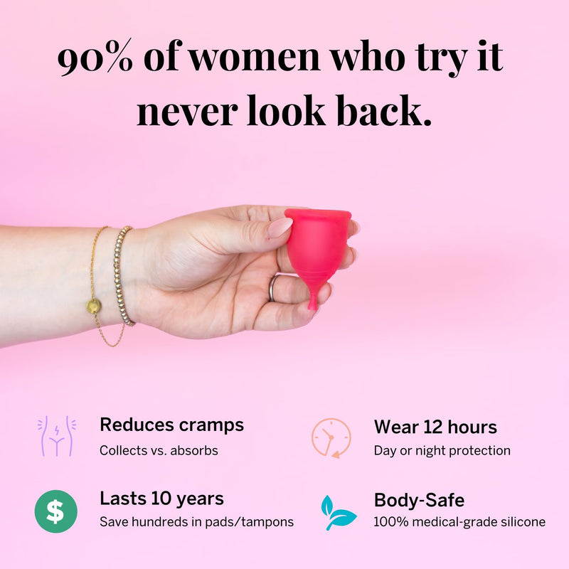 Pixie Cup Extra Large – Soft, Safe Reusable Menstrual Cup | 100% Medical-Grade Silicone