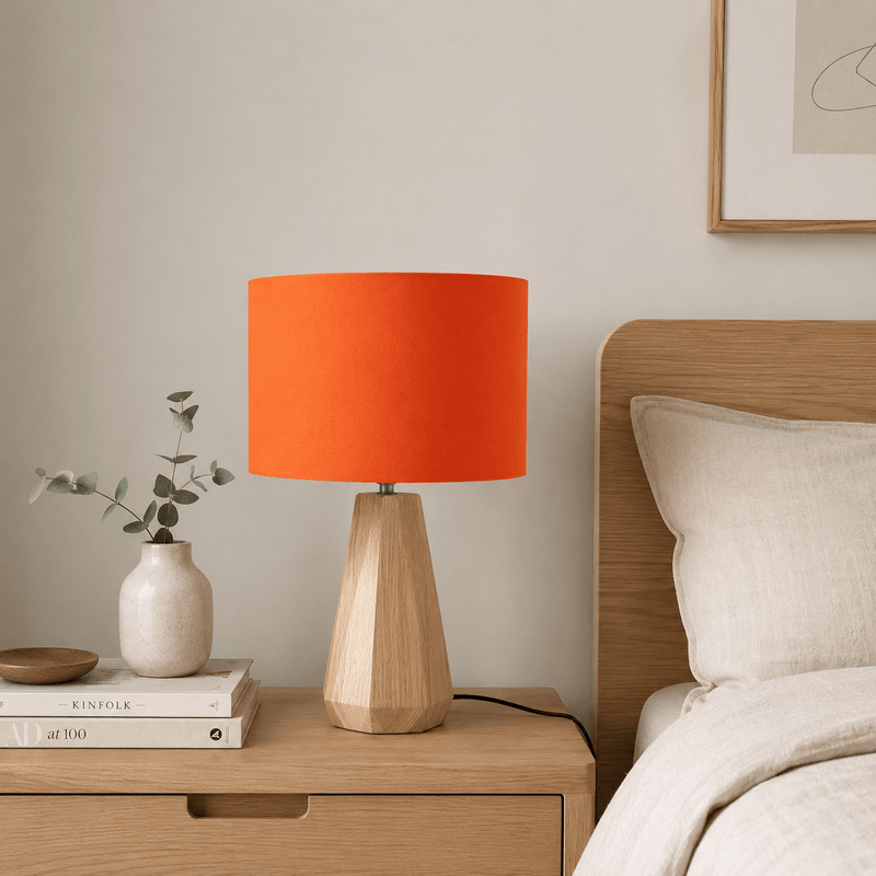 Plain Orange Lampshade, Ceiling or Table Lamp Shade