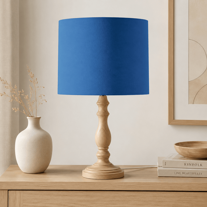 Plain Night Blue Lampshade, Ceiling or Table Lamp Shade