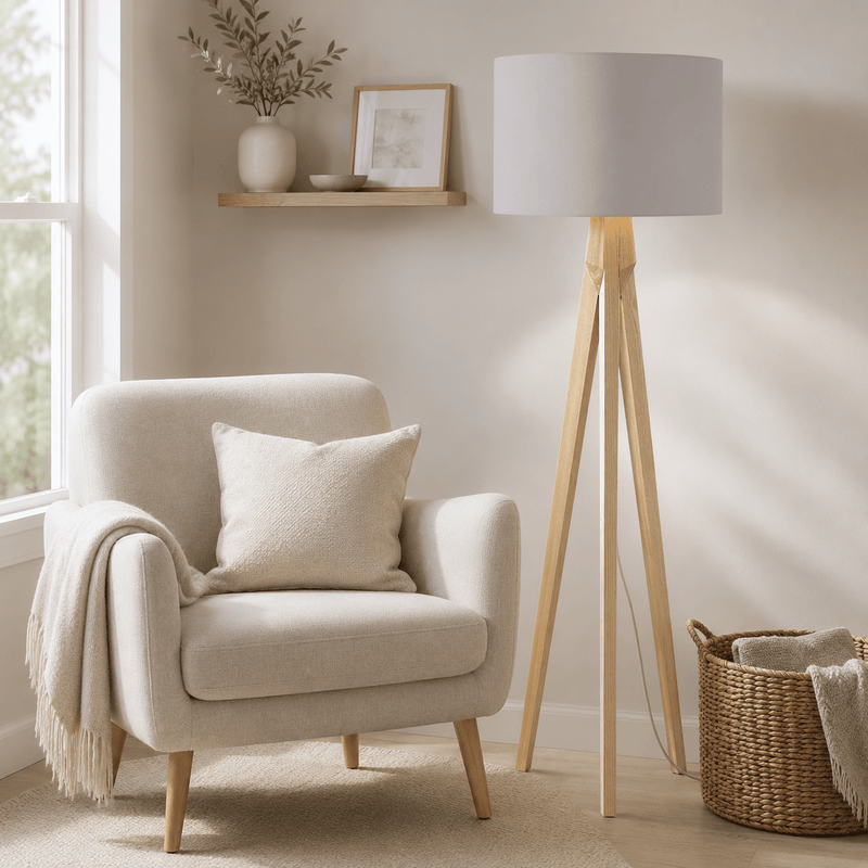 Plain Grey Cloud Lampshade, Warm Grey Ceiling or Table Lamp Shade