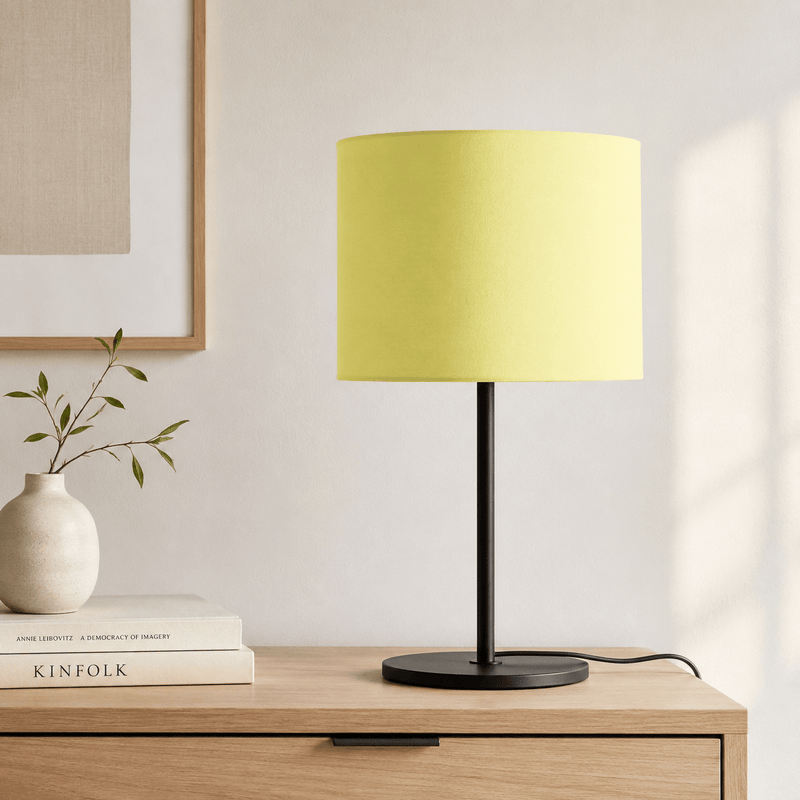 Plain Pale Yellow Lampshade, Ceiling or Table Lamp Shade