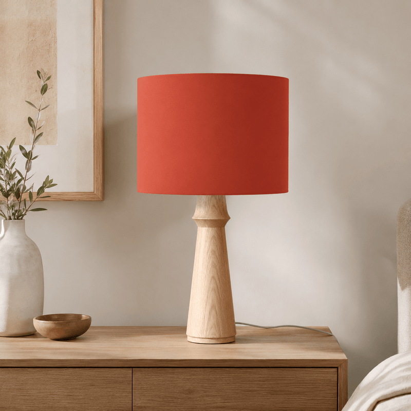Plain Rust Lampshade, Ceiling or Table Lamp Shade