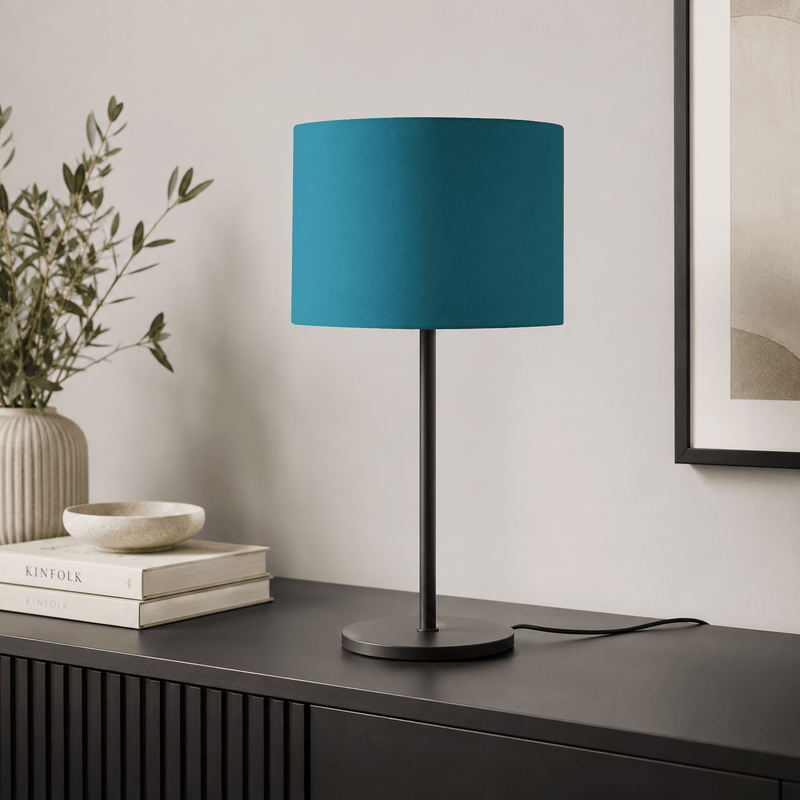 Plain Teal Lampshade, Ceiling or Table Lamp Shade