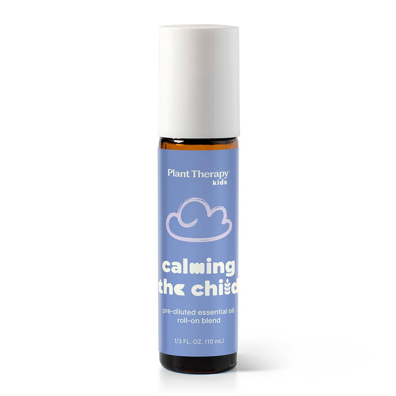 Plant Therapy KidSafe Calming the Child Essential Oil Blend 10 mL Roll-On – Tangerine, Lavender & Roman Chamomile