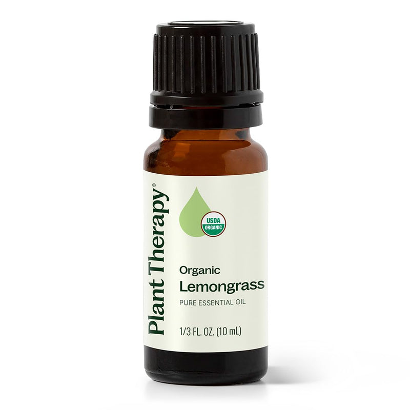 Plant Therapy Organic Lemongrass Essential Oil – 100% Pure, USDA Organic, 10 mL