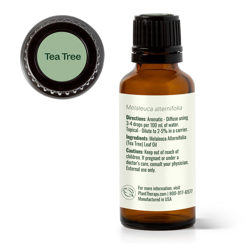 Plant Therapy Tea Tree Essential Oil 30 mL – 100% Pure & Therapeutic Grade