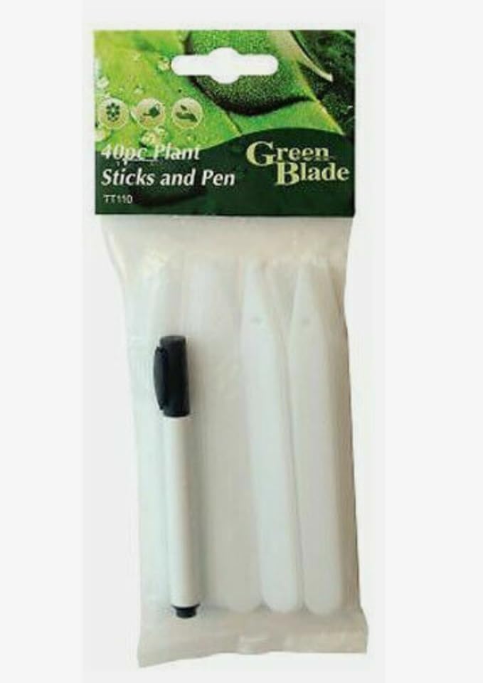 40 Pack Reusable Plant Labels with Waterproof Marker Pen