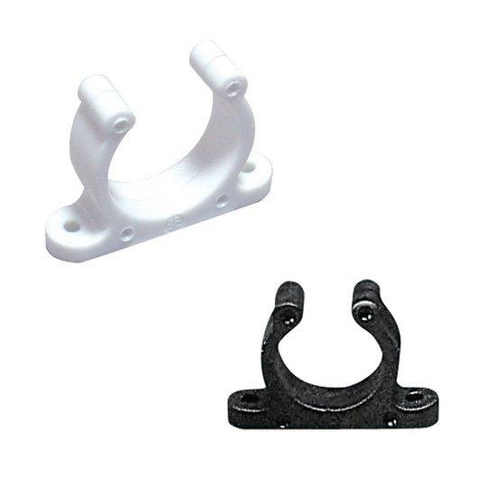 20mm Black Plastic Support Clip Screwed | Nuova Rade 45198 | Marine Pipe Hose
