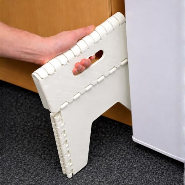 Folding Step Stool 21cm Heavy Duty Plastic Foldable Stool