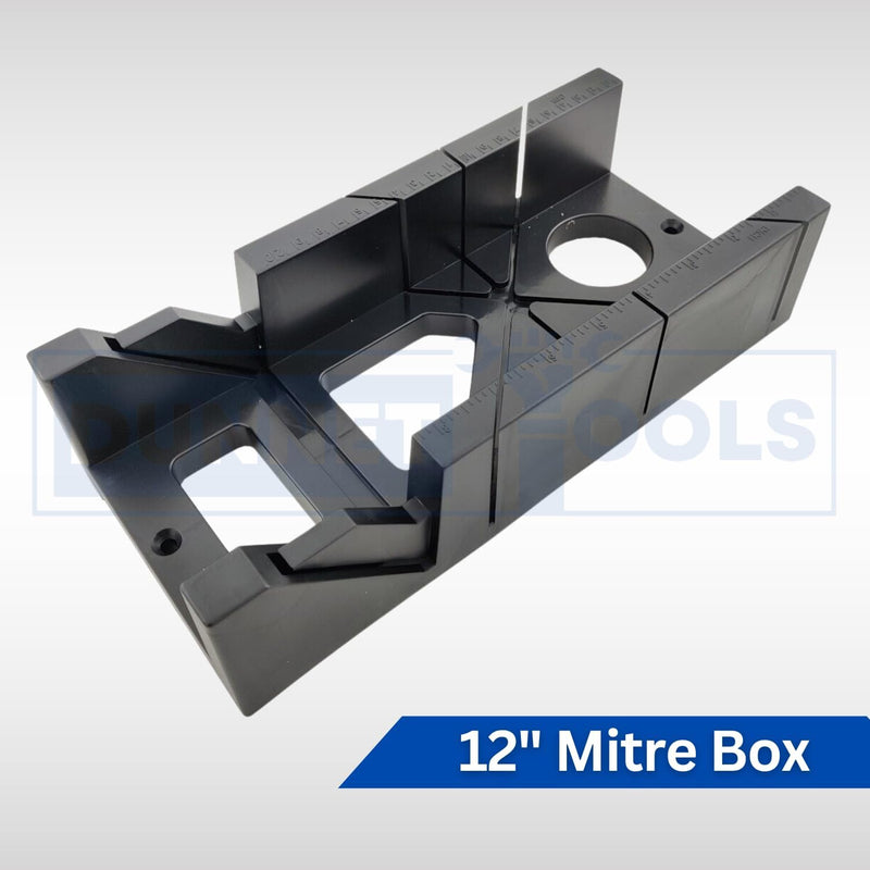 12 Inch Mitre Box with 45° & 90° Cutting Guide for Woodworking