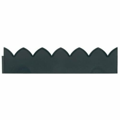 4 Pack Scallop Plastic Garden Edging Interlocking Lawn Border