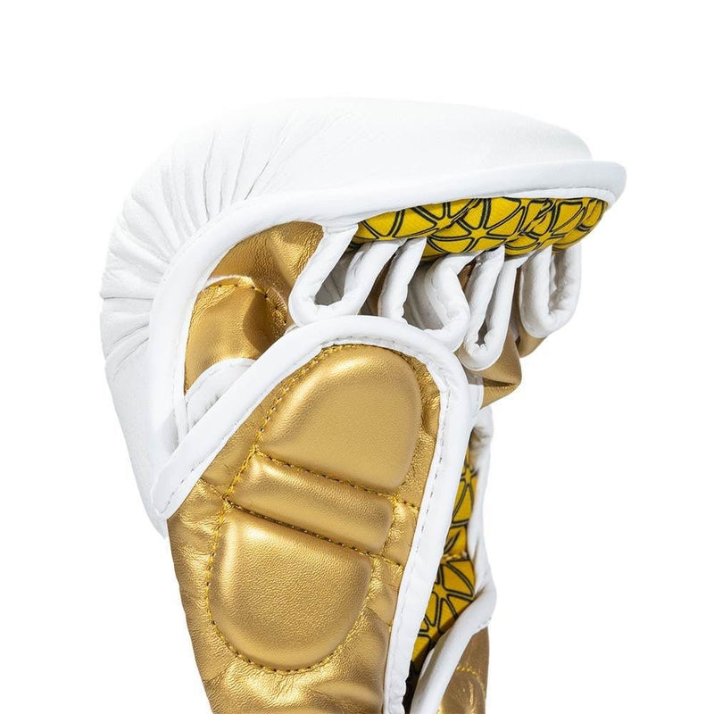 Playerz Power MMA Sparring Gloves - White/Gold