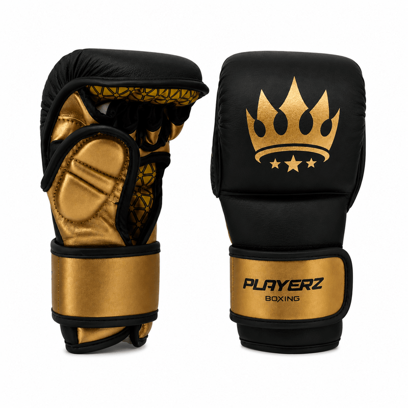 Playerz Power MMA Sparring Gloves - Black/Gold