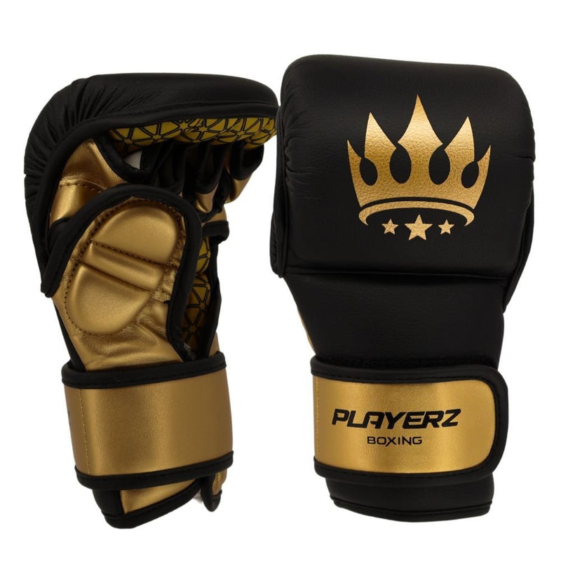 Playerz Power MMA Sparring Gloves - Black/Gold