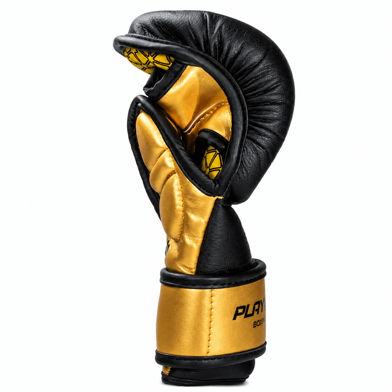 Playerz Power MMA Sparring Gloves - Black/Gold