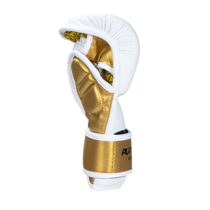 Playerz Power MMA Sparring Gloves - White/Gold