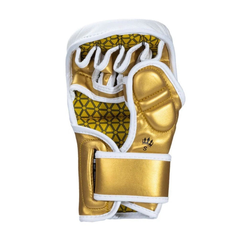Playerz Power MMA Sparring Gloves - White/Gold
