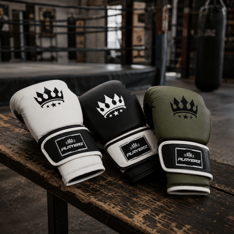 Playerz ProTech Boxing Gloves - Khaki