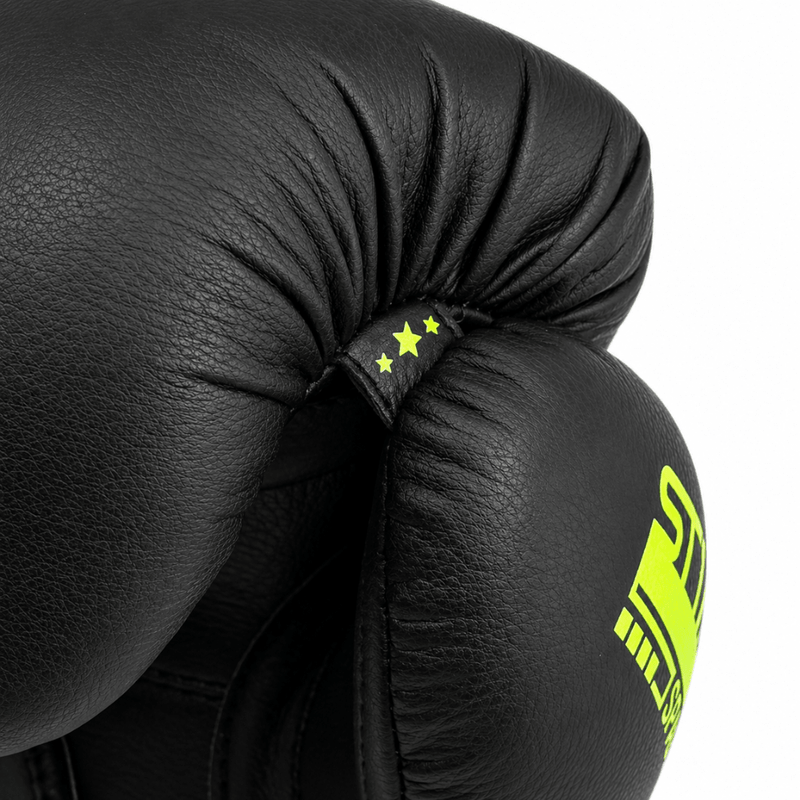 Playerz SparTech Boxing Gloves - Black/Neon