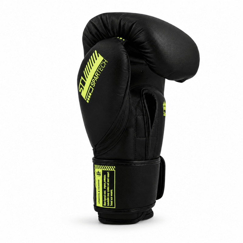Playerz SparTech Boxing Gloves - Black/Neon