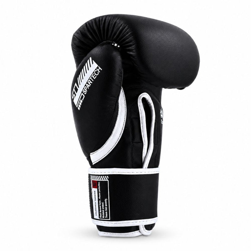 Playerz SparTech Boxing Gloves - Black/White
