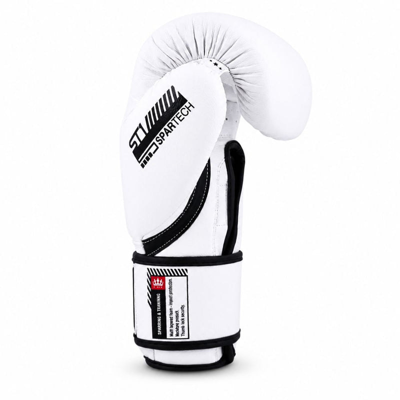 Playerz SparTech Boxing Gloves - White/Black
