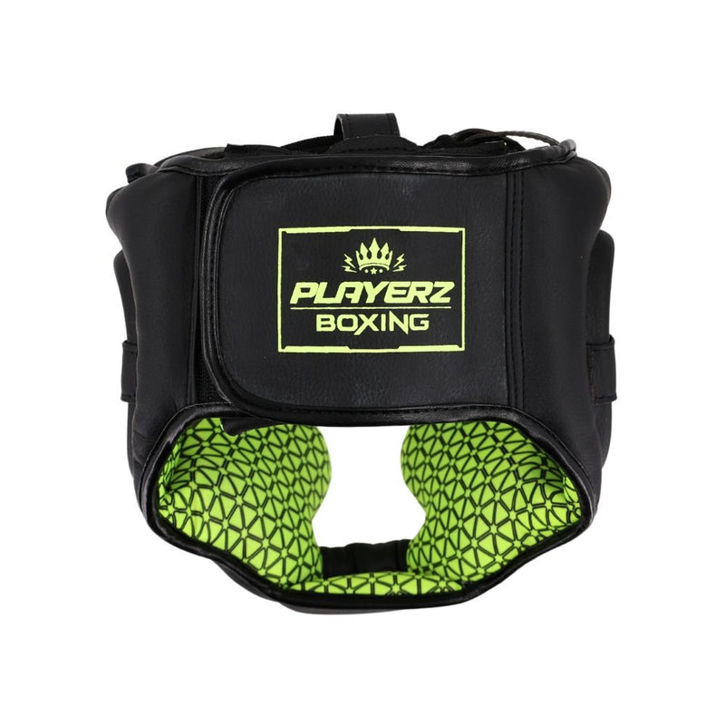 Playerz SparTech Head Guard - Black/Neon