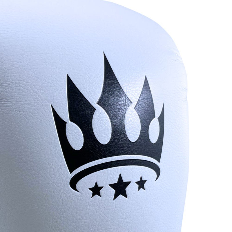 Playerz SparTech Lace Boxing Gloves - White/Black