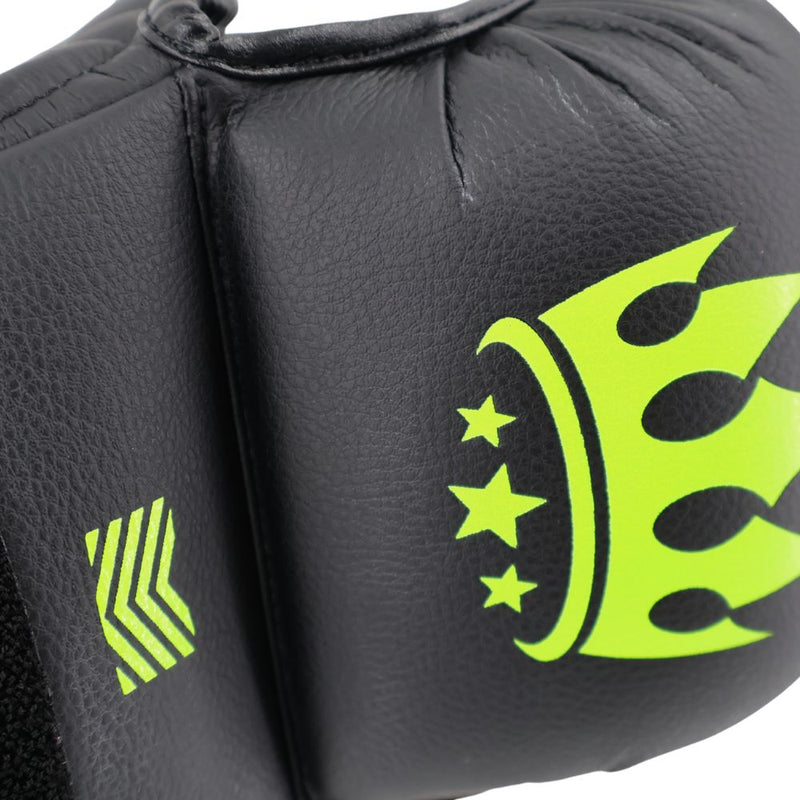 Playerz SparTech MMA Sparring Gloves - Black/Neon