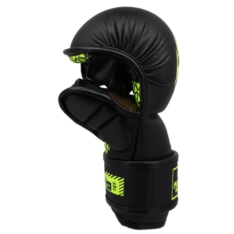Playerz SparTech MMA Sparring Gloves - Black/Neon