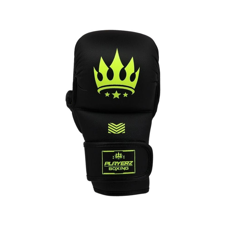 Playerz SparTech MMA Sparring Gloves - Black/Neon